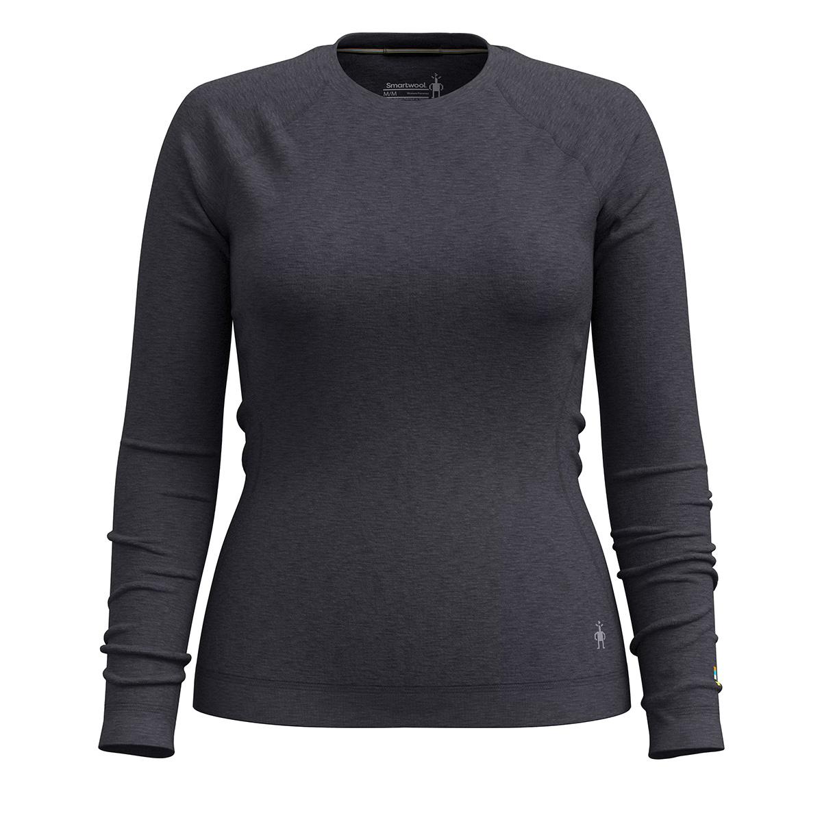Smartwool Classic Thermal Merino Base Layer Crew Top Women's in Charcoal Heather